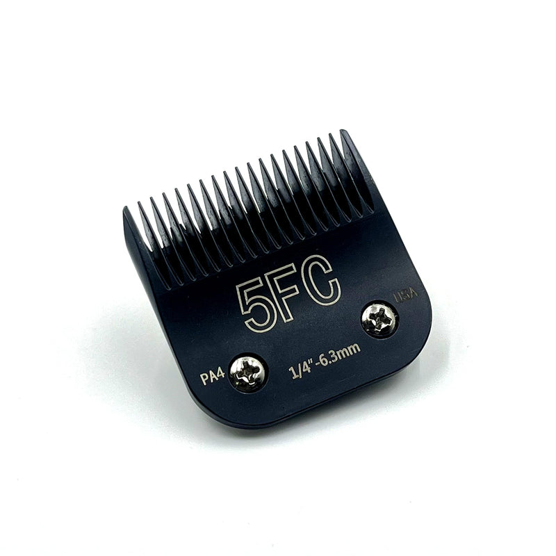 Detachable Steel Pet Dog Clipper Blades,Size-5FC,Compatible with Andis Cut Length 1/4"(6.3mm),Compatible with Oster A5, Wahl KM Series Clippers, Made of Steel Blade and Stainless Steel Blade - PawsPlanet Australia