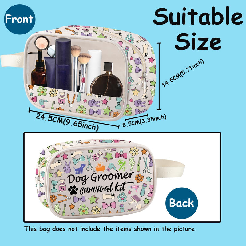 Dog Groomer Gift Hair Stylist Pet Grooming Makeup Bag Dog Groomer Survival Kit Cosmetic Bag for Animal Hairdresser Gift (DogGroomer) Doggroomer