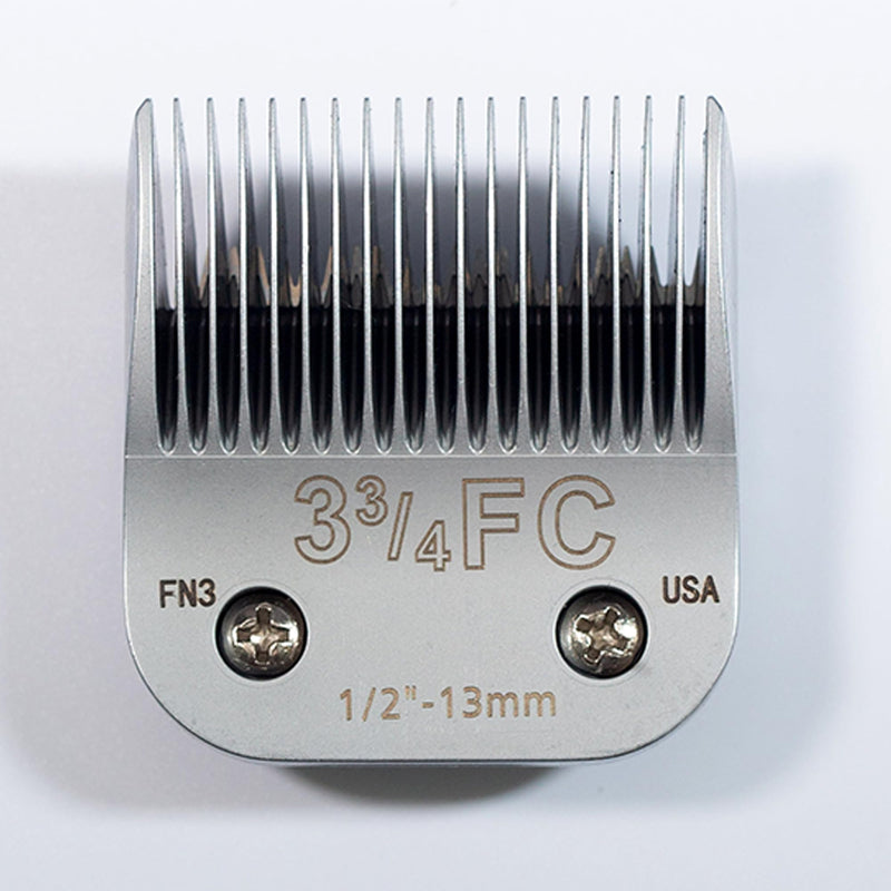 3FC Detachable Professional Dog Clipper Blades, 3 3/4FC Cutting Length 13mm 1/2” Dog Grooming Clippers Blade Compatible with Andis Oster Wahl Conair A5 Model Series, Sharp, Hardness