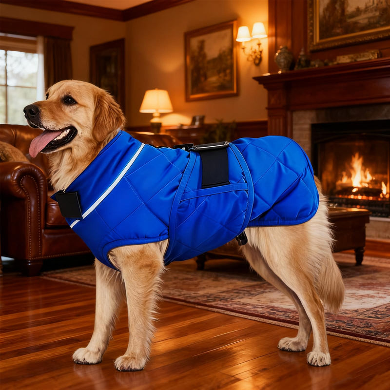 Weighted Dog Vest, Tactical Weight Coat with Beads for Dogs Anxiety- Relieve Stress, Build Muscle & Optimize Health, Premium Heavy Duty Dog Training Jacket for Exercise and Strength (Blue, S) Blue Small