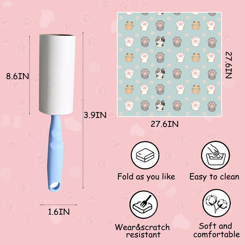 Puffluv Cat Wrap,Feline Nail Cutting Self-Adhesive Relief Blanket, Scratch&Escape-Proof,for Medication,Tooth Brushing,Claw Clipping,Ear Care with Lint Roller, 6-14 lbs - PawsPlanet Australia