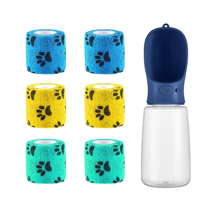 Self-Adhesive Bandages with Leak-Proof Dog Water Cup Set