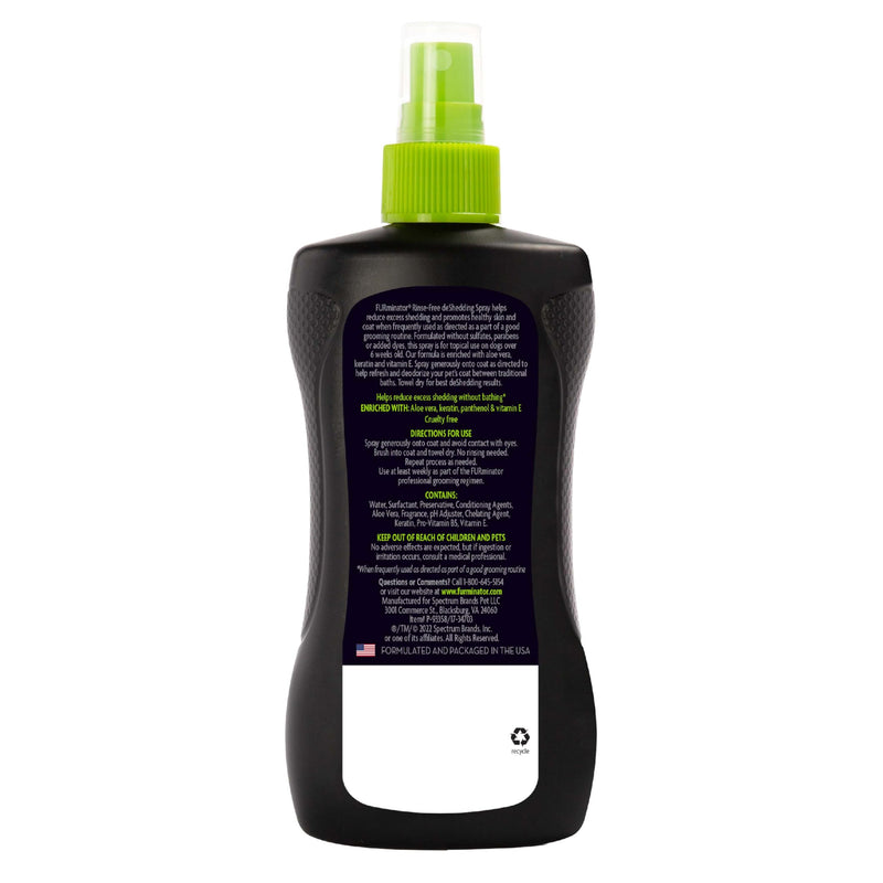 FURminator® Rinse-Free deShedding Spray For Dogs, Helps Reduce Excess Shedding And Refreshes Between Baths, 8.5 Fluid Ounces Waterless Shampoo 8.5 oz - PawsPlanet Australia
