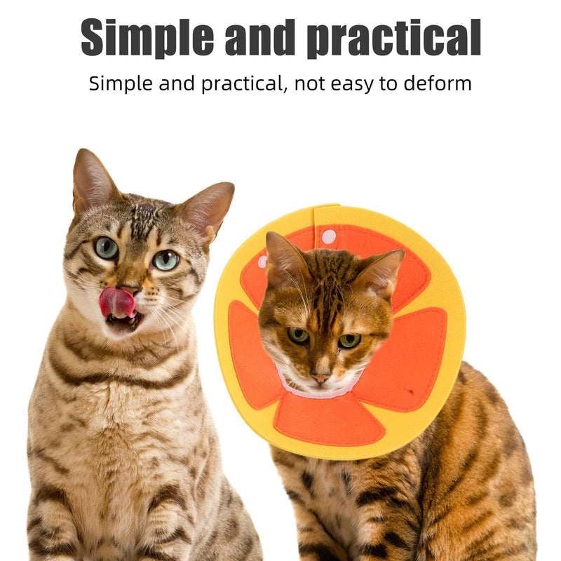 TOYANDONA 3-Pack Soft Felt Pet Protective Collar for Cats and Dogs, Adjustable Recovery Collar, Comfortable Anti-Lick Collar after Surgery and Grooming