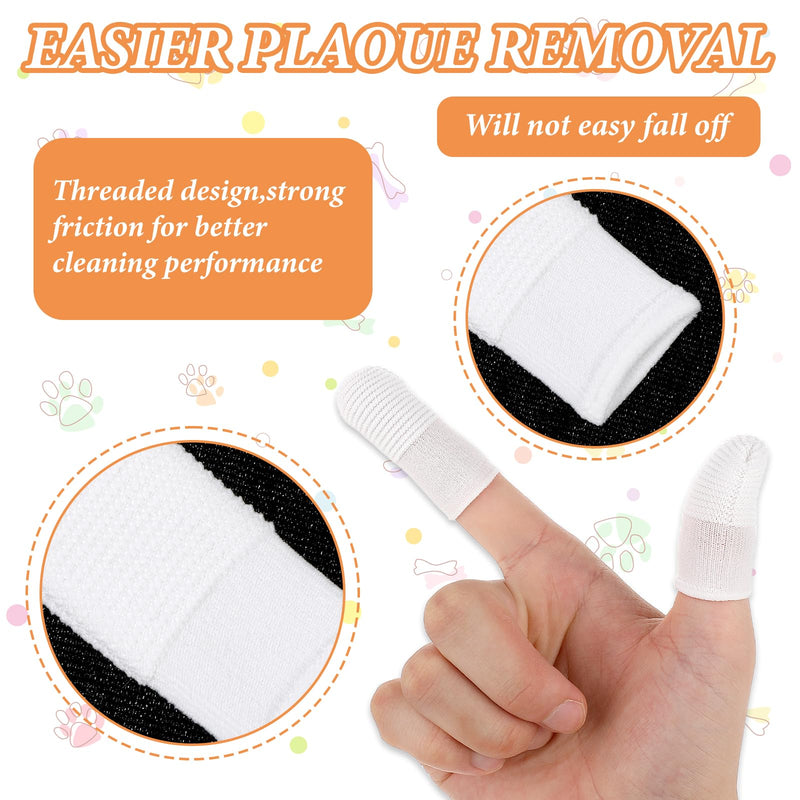 Sibba Dog Toothbrush 20Pcs Pet Toothbrush Finger Toothbrushes 360º Dog Tooth Brushing Kit Finger Cleaning Gloves Washable Cat Toothbrush Comfortable Brush Tape Pad Clean Cushion