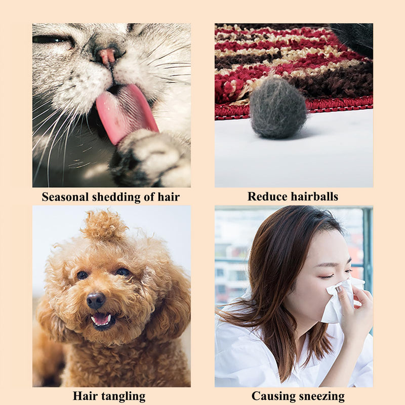 Pet Dog Cat Shedding Comb - Hair Buster Grooming Comb for Cats and Dogs, Rabbits, Daily-Use Cat Deshedding Brush, for Cats with Short and Long Fur (Long and Short Teeth) Long and Short Teeth - PawsPlanet Australia