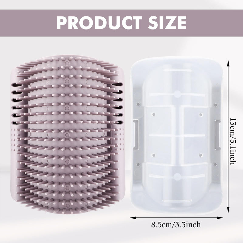 6 Pack Cat Corner Scratcher with Catnip 5.1'' Small Self Grooming Wall Corner Grooming Softer Massage Combs for Long and Short Fur Cats Dogs - PawsPlanet Australia