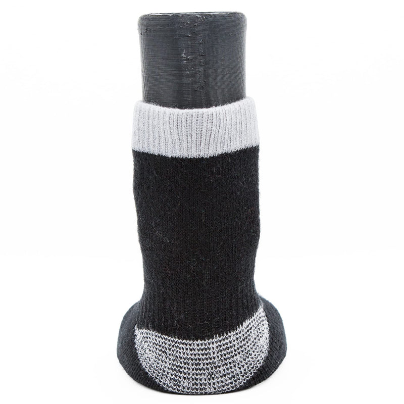 Woodrow Wear, Power Paws Reinforced Foot Dog Socks, Black Grey XXL - PawsPlanet Australia