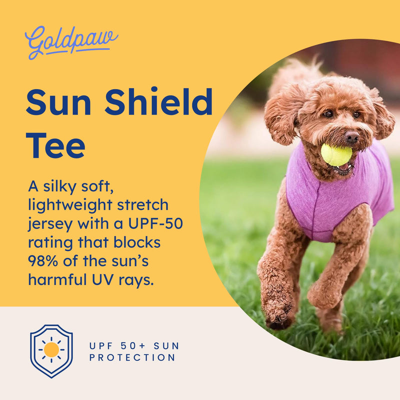 Goldpaw Dog Sun Shirt with UV Protection - Lightweight, Cooling Sun Protection Clothing for Medium Dogs - Reduce Heat Absorption - Made in the USA - Machine Washable - Pistachio Green - Size 16