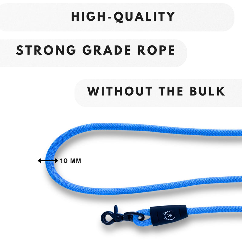 ShawnCo Basecamp Rope Dog Leash- Premium, Durable Pet Leash with Soft Neoprene Padded, Reflective Handle for Small, Medium and Large Dogs (ICY Lilac, 5 Feet) Icy Lilac - PawsPlanet Australia
