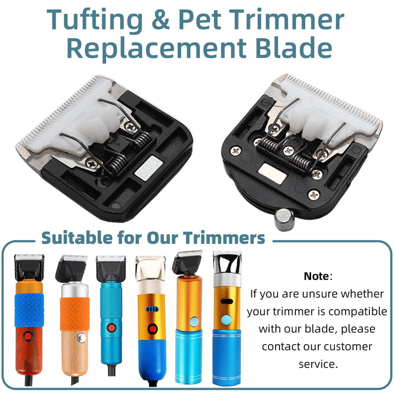 Transparia Tufting Trimmer Replacement Blades, Rug Trimmer Common Use Clipper Blade, for Tufting Clippers, Carpet Clippers, Tufted Accessories (Unadjustable) Unadjustable - PawsPlanet Australia