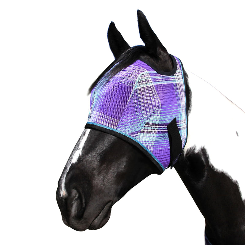 Kensington Fly Mask Web Trim Protects Horses Face and Eyes from Bites and Sun Rays While Allowing Full Visibility Ears and Forelock Able to Come Through The Mask, X-Large, Lavender Mint 2017 - Lavender Mint XL (Large Horse)
