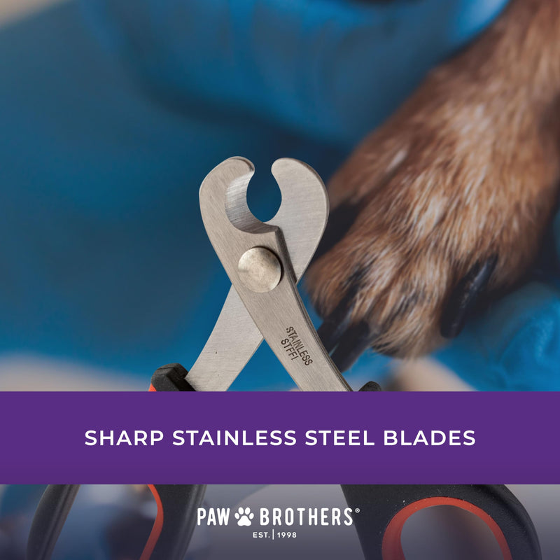 RYAN'S PET SUPPLIES Paw Brothers Small Medium Dog & Cat Nail Clipper Scissor and Trimmer, Easy to use, Toenail Claw, Professional Stainless Steel Blade Grooming Tool for Pets - PawsPlanet Australia