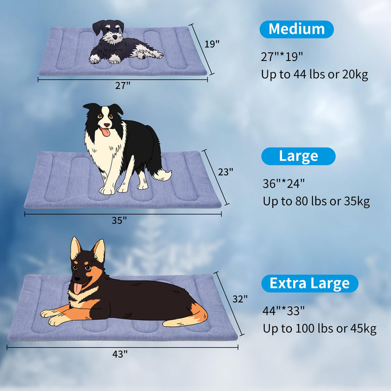 Cooling Mat for Large Dogs - Double-Sided Waterproof & Cool, Q-MAX>0.47, Portable Dog Cooling Mat for Summer. (XL (44''x32'') XL (44''x32'') - PawsPlanet Australia