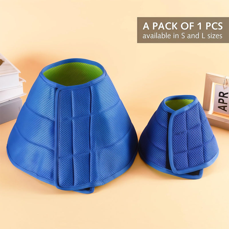 Collar for Dogs, Adjustable Protective Collar, Lightweight Cone Collars, Recovery, Elizabethan Collar for Pets (L) 2 L