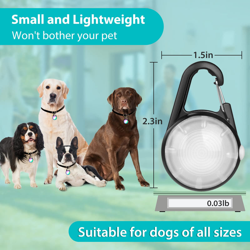 Dog Collar Light, 2 Packs 4 Modes Lights for Dog Collar, High Capacity USB Rechargeable Dog Light, IP68 Waterproof Dog Lights for Night Walking, Climbing, Running - PawsPlanet Australia