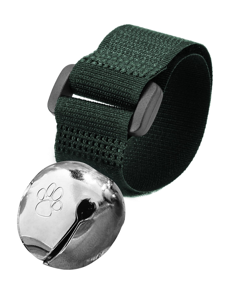 Trailblazin' Bear Bell for Outdoor Safety, Camping, Hiking Essentials, Bike Bells, Backpacking & Dog Bell to Alert Wildlife, Off-Leash Tracking, Made in USA Forest Green Large 1.25" - PawsPlanet Australia