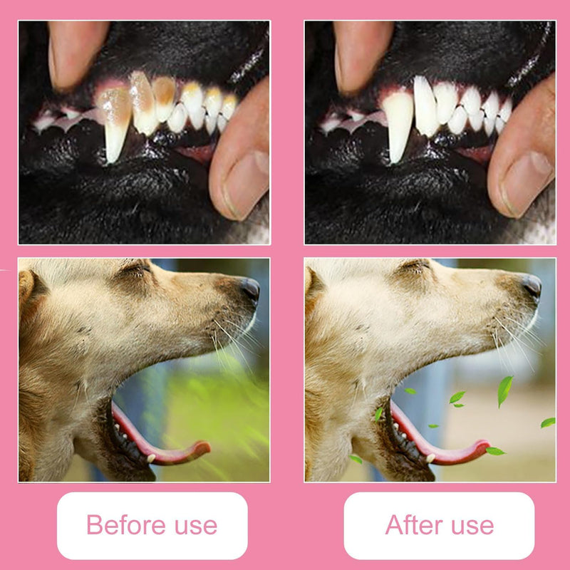 8pcs Finger Toothbrush, 360º Toothbrush Finger, Silicone Pet Teeth Cleaning Toothbrush Set Suitable for Dogs and Cats Dog Dental Plaque Dog Teeth Cleaning Care (Two Types)