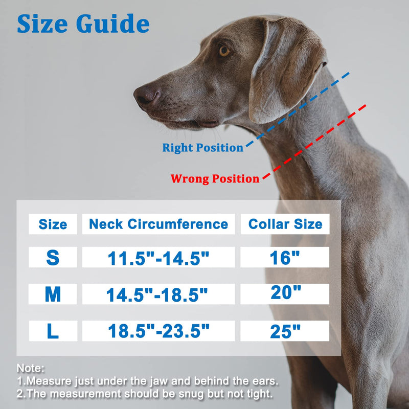 Mayerzon Martingale Collar for Dogs, Patented No Pull Dog Collar with Reflective Strip for Small Medium Large Dogs, Anti Pulling Dog Collar with Buckle for Walking Training, Safe for Night Walk Medium,2.5mm,20-Inch,14.5-18.5"Neck Blue(Reflective) - PawsPlanet Australia