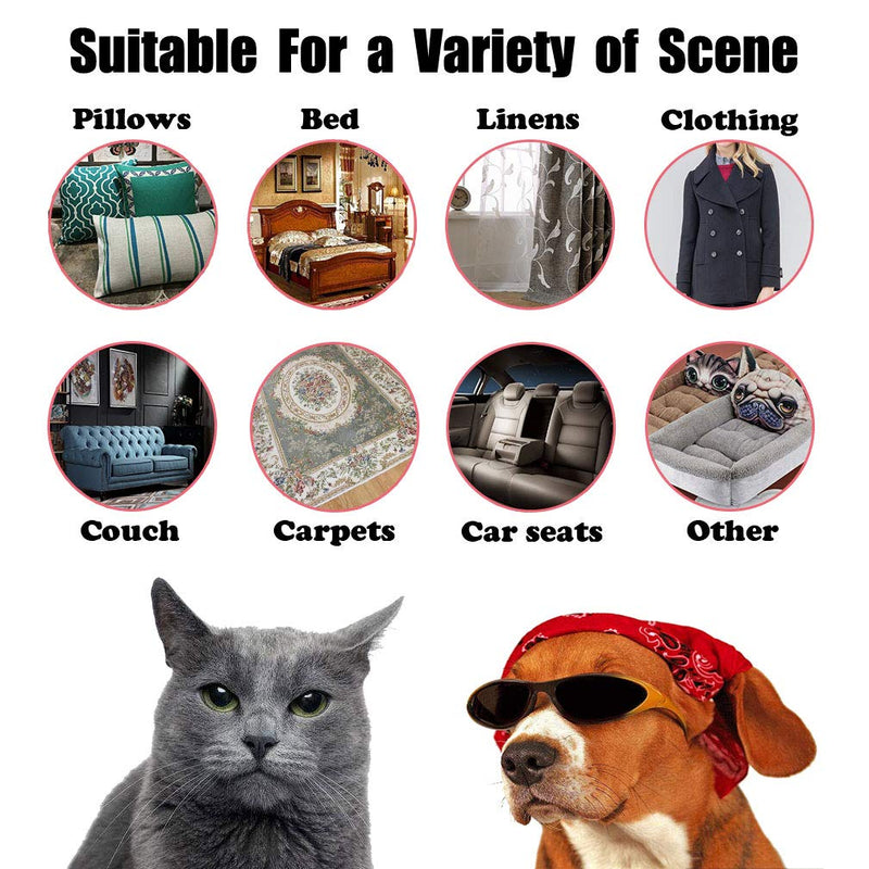 BATTLEHYMN Pet Hair Remover Brush Clean Cat Dog Hair Remove Pumice Stone from Carpet Bedding car Clothing 2 Pack - PawsPlanet Australia