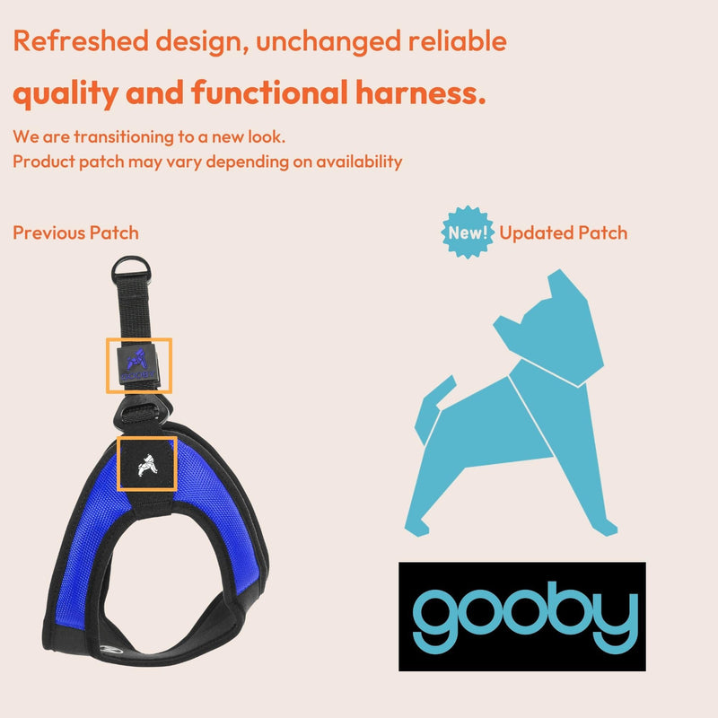 Gooby - Escape Free Easy Fit Harness, Small Dog Step-in Harness for Dogs that Like to Escape Their Harness, Turquoise, Small Small chest (16~19.25") - PawsPlanet Australia