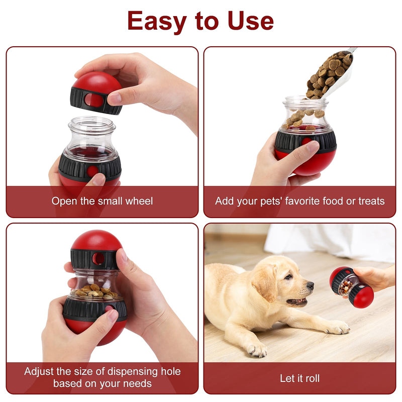 Dog Treat Toy, Interactive Treat Dispensing Dog Toys, Adjustable and Durable Dog Puzzle Toy for Small/Medium/Large Breed Dogs to Keep Them Busy - PawsPlanet Australia