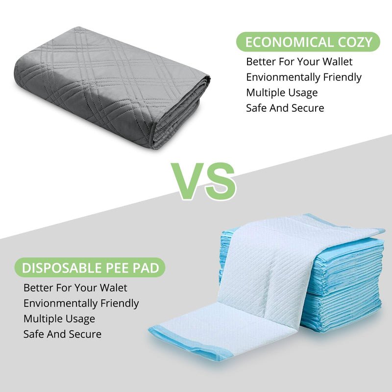 Double-Sided Waterproof Blanket, Antislip Pet Blanket Sofa Couch Furniture Protector Washable Bed Cover Reversible for Puppy Large Dog Cat (68"*82") 68"*82" - PawsPlanet Australia