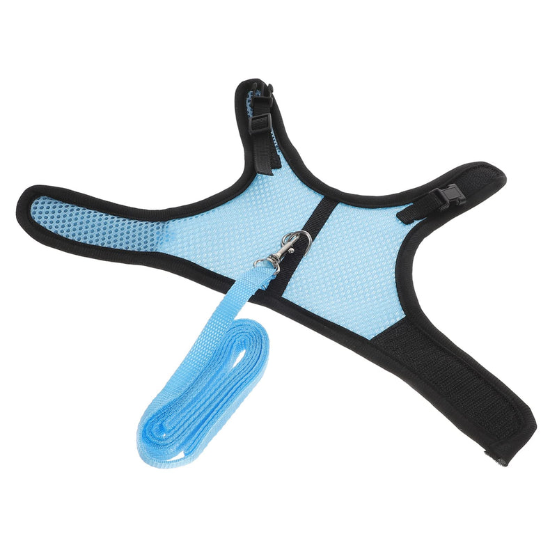 2 Sets Guinea Pig Clothes Pet Guinea Pig Harness Soft Mesh Rabbit Rat and Leash Harness Leash Vest Rat Clothes Hamster Vest Ropes Little Pet Accessories Net 25x10.5x1cmx2pcs Bluex2pcs - PawsPlanet Australia