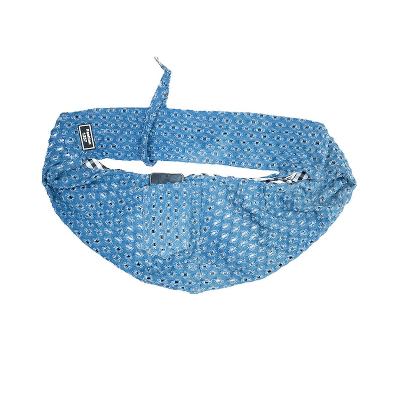 Dog Carrier Purse,Denim - Style Pet Carrier Bag,One-Shoulder Chest Crossbody Bag for Cat and Small Dog - PawsPlanet Australia