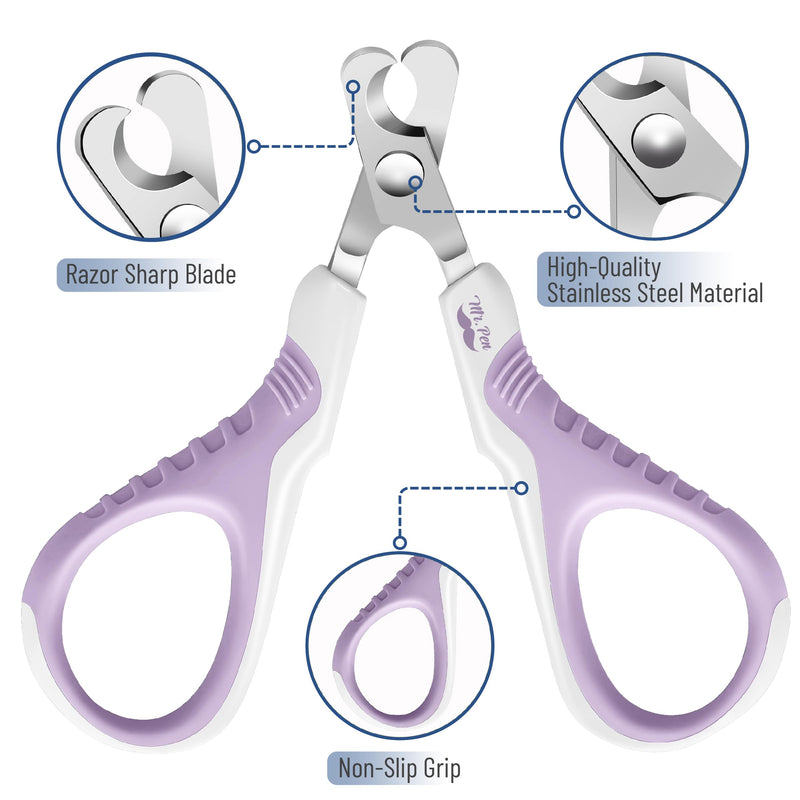 Mr. Pen Cat Nail Trimmer - Purple, Cat & Kitten Nail Clippers, Pet Claw Trimmer - PawsPlanet Australia