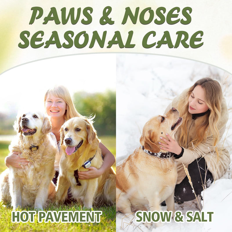 Dog Paw Balm, Paw Moisturizer for Dogs and Cats, Contains Coconut Oil, Nourishing and Moisturizing, Suitable for Dry, Cracked Paws and Noses, 60g - PawsPlanet Australia