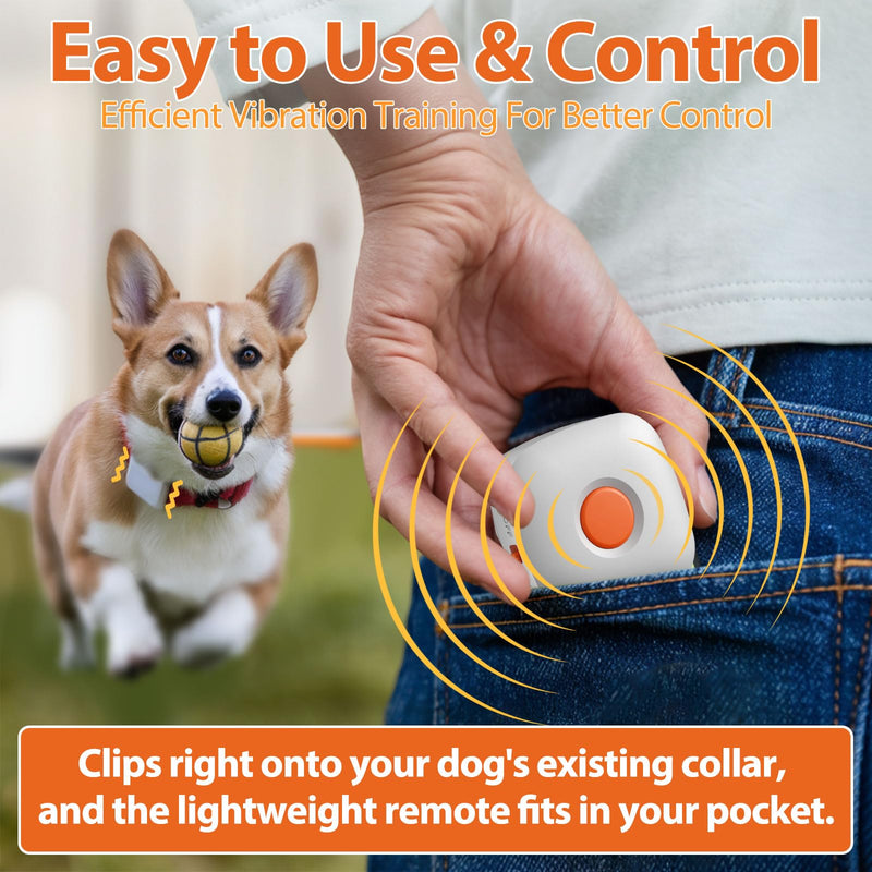 Dog Training Device No Shock, Dog Training Collar Clip with Remote, Safe & Humane Vibrating Clicker, One-Touch Operation, for Beginner Pet Trainer for 5-15 lbs Small Medium Large Dogs - PawsPlanet Australia