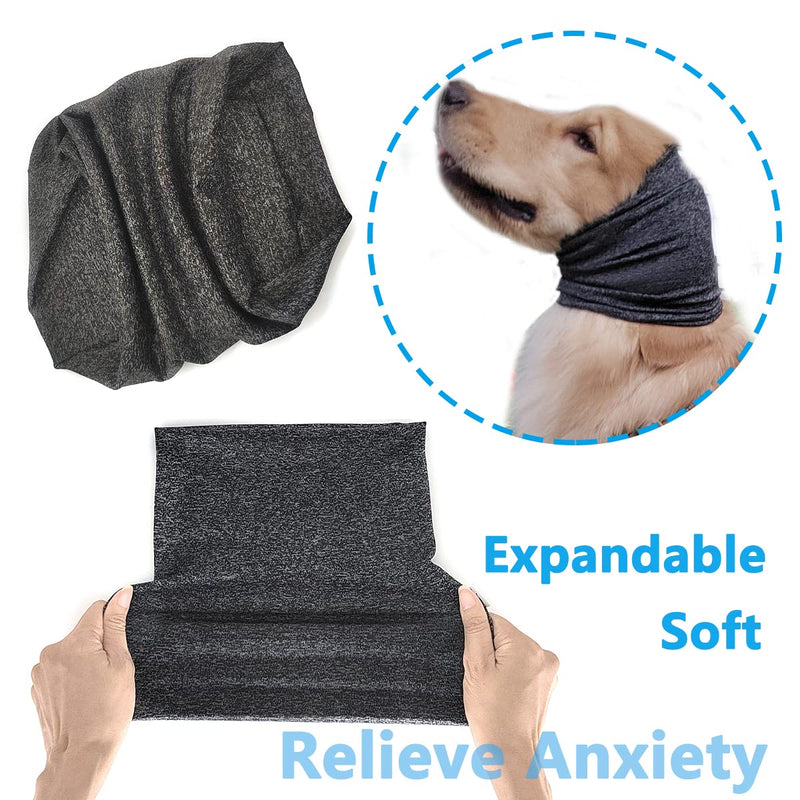 Quiet Ears for Dogs Noise Protection, No Flap Ear Wraps for Dogs, Stretchy Dog Snood for Noise Reduce Grooming Bathing, Dog Noise Cancelling Ear Muffs for Cats,Grey S Grey - PawsPlanet Australia