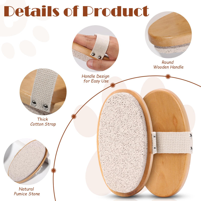 3 Pcs Shedding Stone for Dog Cat Hair Pumice Stone Pet Hair Remover With Handle Pet Fur Shedding Grooming Tool Pet Hair Removal Tool for Short-Hair Pet Horse Carpet Couch Furniture 5.1"×2.7"×1.18" 3 - PawsPlanet Australia