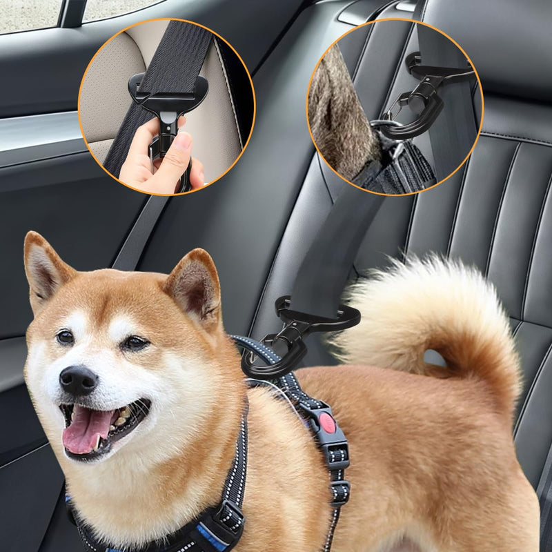 Vehicle Seat Belt Safety Buckle Lock Universal Dog Seat Belt Clip Dog Car Restraint Portable Vehicle Seatbelt Harness for Pet Car Travel - PawsPlanet Australia