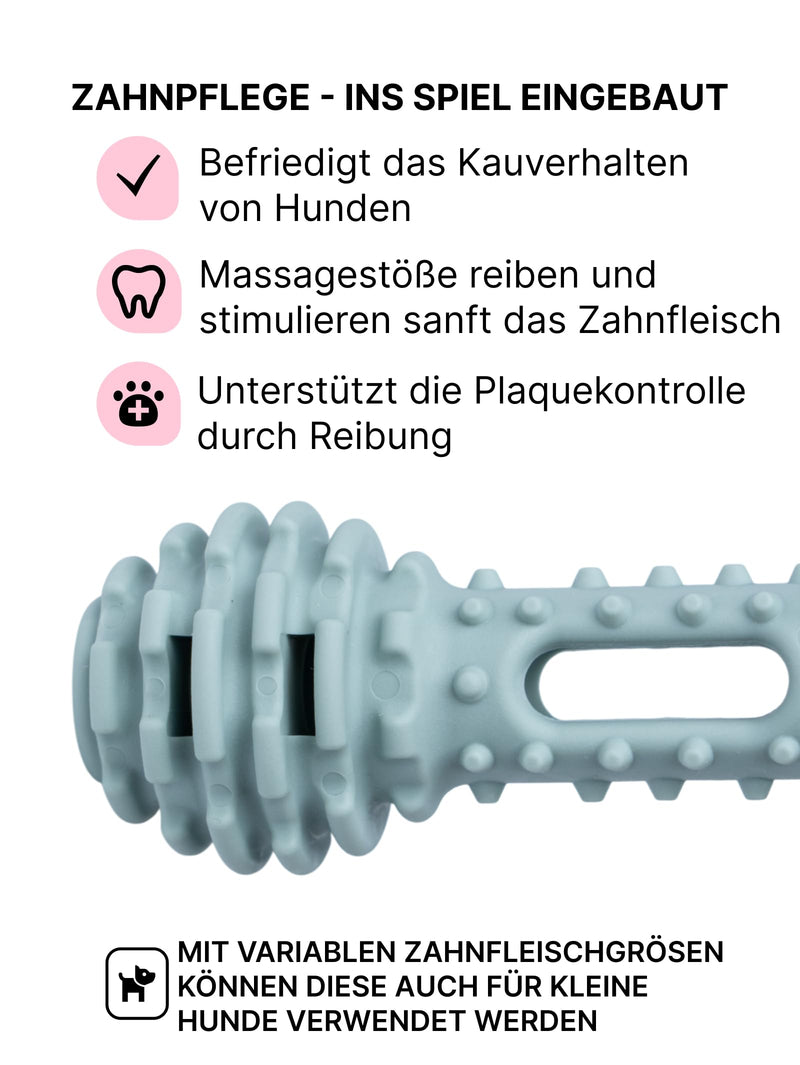 Dog Toothbrushes Toy 2-in-1 - Chew Toy for Teeth Cleaning & Gum Massage - Interactive Dental Care for Dogs - Robust & Durable for Daily Dental Care single head toothbrush