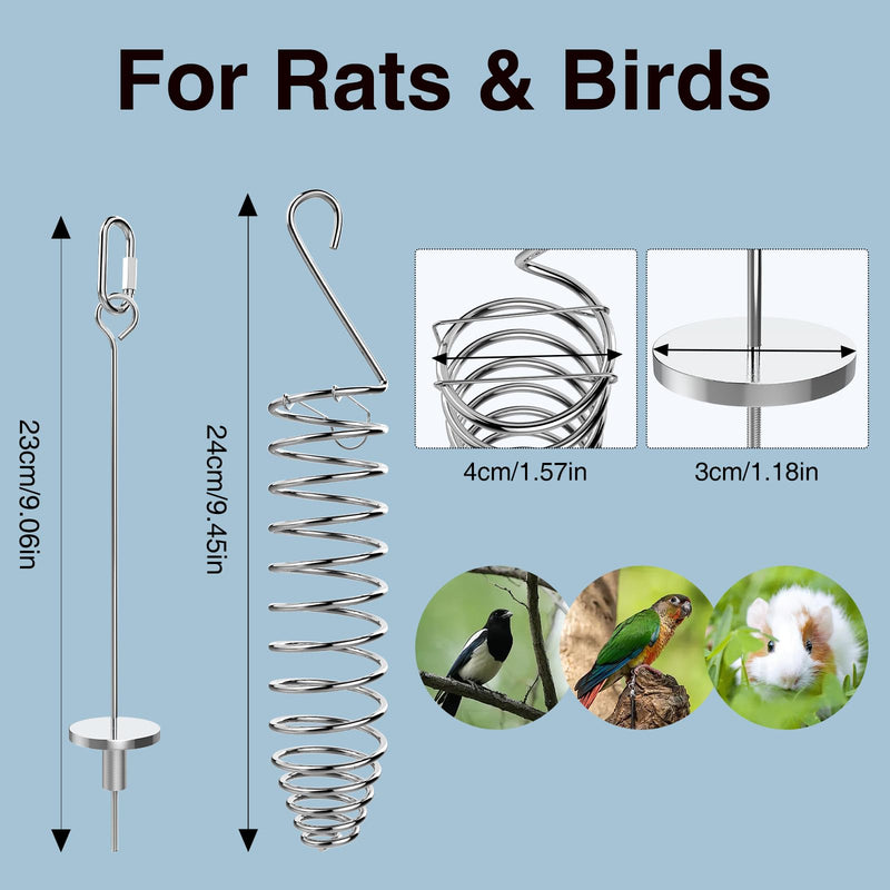 GFZ Rat Foraging Toy - Hanging Chew Slow Feeder Enrichment Interactive toys in hamster cages for Small Pets Like Rabbits, Birds, Guinea Pigs - Easy to Install (2PCS, Small) 2PCS - PawsPlanet Australia