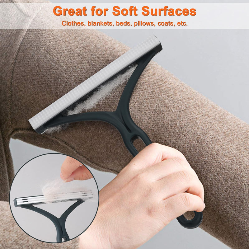 Carpet Rake for Pet Hair Removal, 5FT Reusable Pet Hair Removal Tool with Adjustable Handle, 3 in 1 Lint Remover Dog Cat Fur Remover Broom for Rugs, Mats, Beds, Stairs, Couch - PawsPlanet Australia
