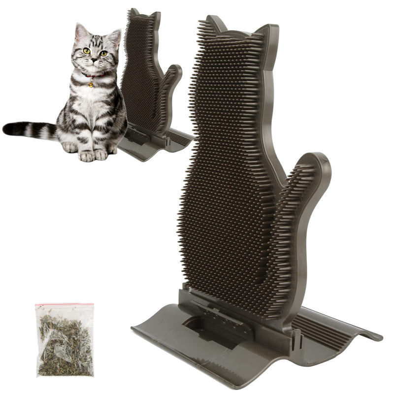 Cat Massage Brush, PE Material Cat Self Groomer Wall Corner Massage Comb Massager Tool for Cats with Long and Short Fur - PawsPlanet Australia