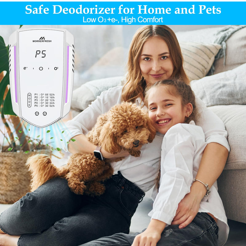Cat Litter Deodorizer 99% Pets Poof Odor Eliminator Air Purifier Ozone Odor Removal Air Freshener for Home & Pets Litter Box Room Wardrobe Shoe Cabinet Toilet White Cat Odor Removers - PawsPlanet Australia