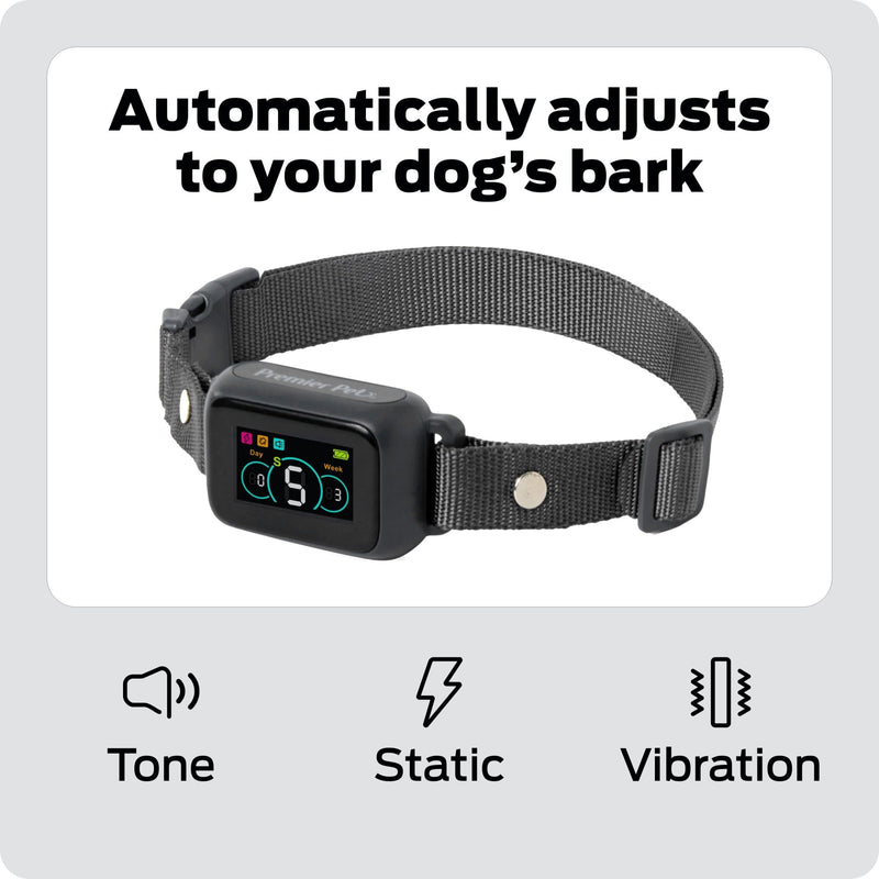 Dog Bark Collar- Waterproof - Rechargeable Digital Bark Collar Anti Barking Collar with 5 Adjustable Sensitivity Levels Dogs - PawsPlanet Australia