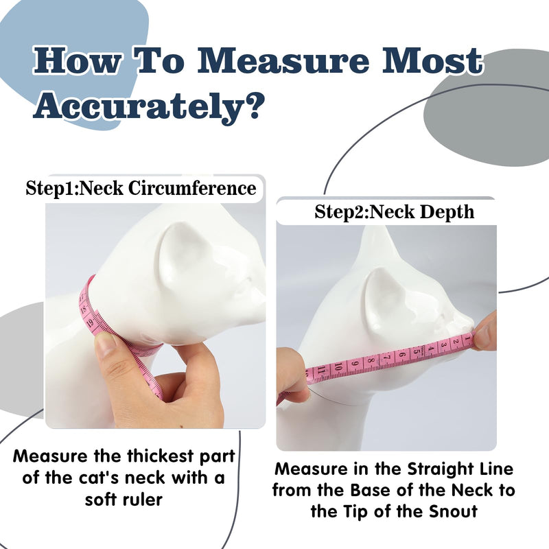 Cat Cone Collar Soft for Wound Healing for Medium Cats(S&M Sized British Shorthair/S&M Sized American Shorthair/Siamese), Surgery Head Cone Anti Licking, Adjustable Cat Recovery Cone Alternative Grey M(Circumference:6.3″-9.45″in)