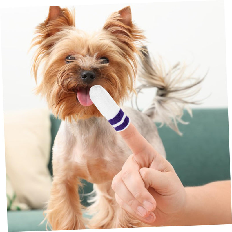 TOYANDONA Pack of 6 Dog Tooth Finger Wipes for Cat Finger Toothbrush and Dogs Finger Toothbrush Nylon Finger Toothbrush for Puppy Toothbrushes and Dog Toothbrush Gentle Cleaning for Finger Size
