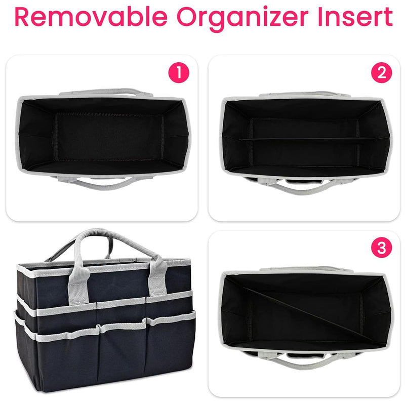 Dog Grooming Organizer Bag with 10 Pockets, 600D Oxford Portable Tote for Pet Supplies Storage, Travel Grooming Kit for Dog Cat Accessories, Shampoo, Brush, Clipper, Lightweight & Durable - PawsPlanet Australia