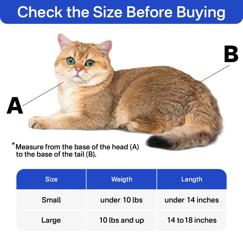 Cat Carrier Pouch for Medium Cats 10–20 lbs, Soft Cat Carrier with Upgraded Adjustable Strap, Durable Cotton Cat Bag for Nail Trimming, Medication & Vet Visits – Klein Blue Large (10-20 lbs) - PawsPlanet Australia