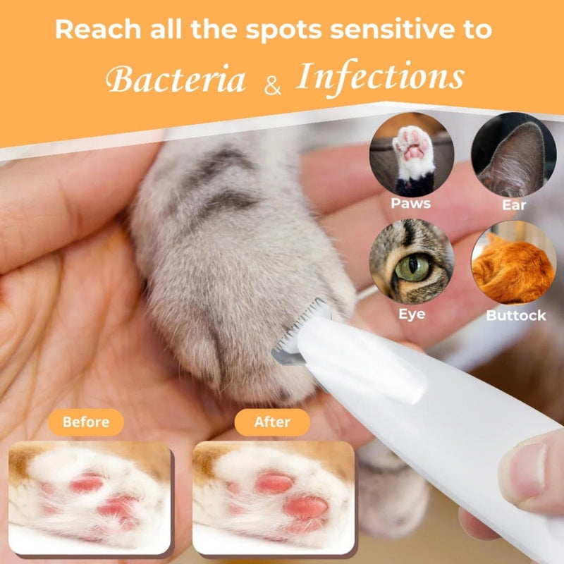 Belvedir Cat Grooming Trimmer, Belvedir Cat Trimmer, Cordless Pet Shaver, Low Noise Waterproof Rechargeable, for for Cats, Small Dogs & Animals Paws, Ears, Rump, Face, Eyes - PawsPlanet Australia