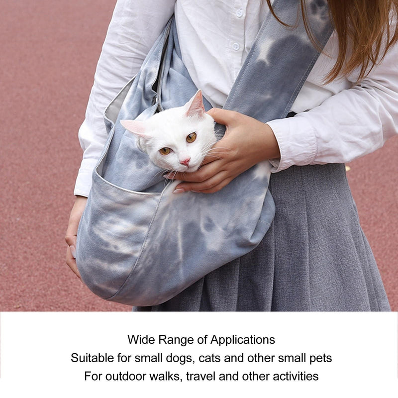 Dog and Cat Sling Carrier, Hands Reversible Pet Bag Soft Pouch and Tote Design Suitable for Puppy Small Dogs and Cats for Outdoor Travel - PawsPlanet Australia