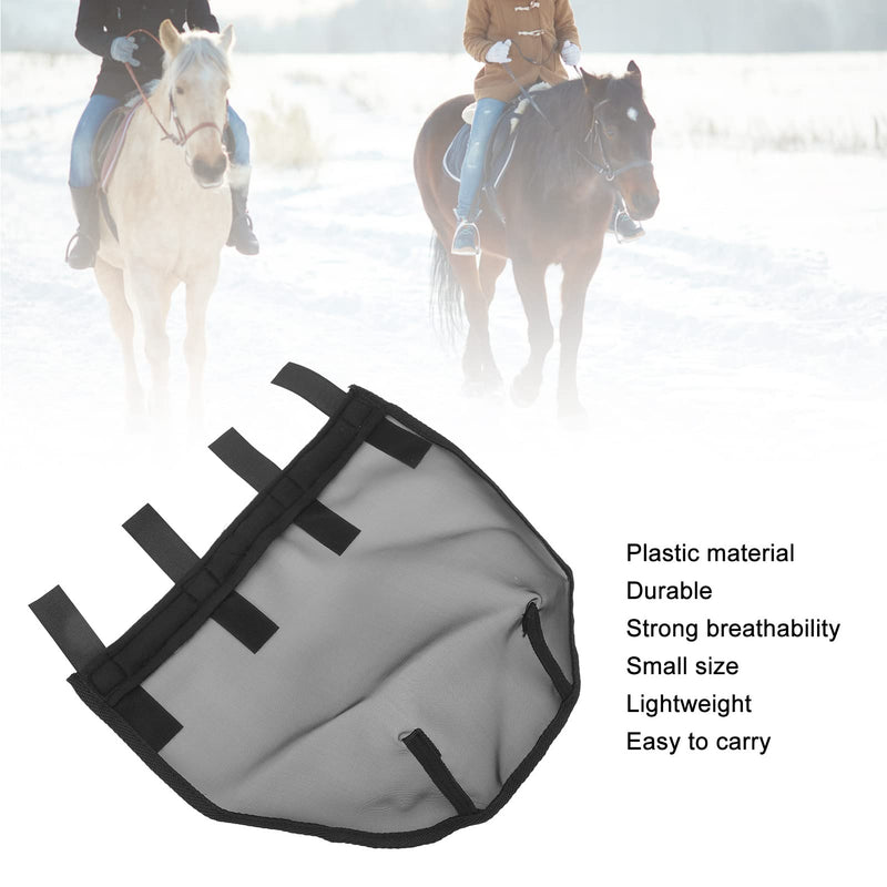 Horse Breathable Nose Fine Mesh Net Plastic Black Nose Mask for Horses with Allergies or Respiratory Problems - PawsPlanet Australia