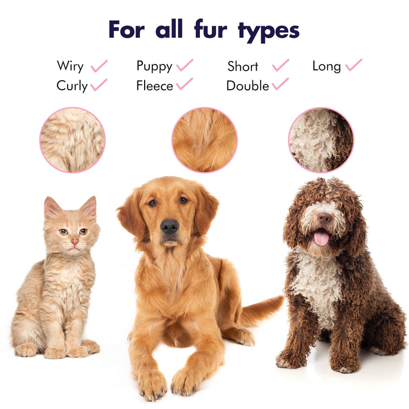 Wooden Dog Brush for Shedding Reduce Pet Hair with Long Hair Deshedding Brush Pet Brush (Small) Small - PawsPlanet Australia