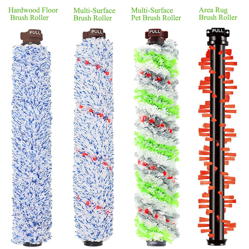 Replacement Parts for Bissell CrossWave 1785 2306 2551 Series Wet Dry Vacuum Cleaner, 1785A 2306A Replacements 1 Set Pet & Multi Surface & Wood Floor & Area Rug Brush Rolls and 2 Pack 1866 Filters
